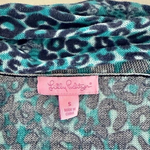 Lilly Pulitzer Thrill of the Chase, open front cardigan. - Picture 2 of 5